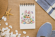 Easter Bunny Cats PNG Clipart Cute., an Animal Illustration by KennedyStudio (Thumbnail 4 of 5)