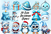 Christmas clipart - Sky Blue, a Graphic by HillTract (Thumbnail 1 of 3)