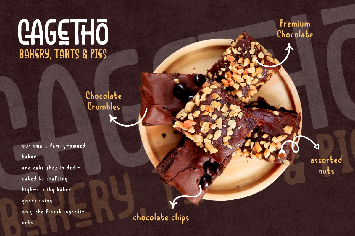 Badockery - Display Food Font, a Sans Serif Font by trabaskriya (Photo 5 of 10)