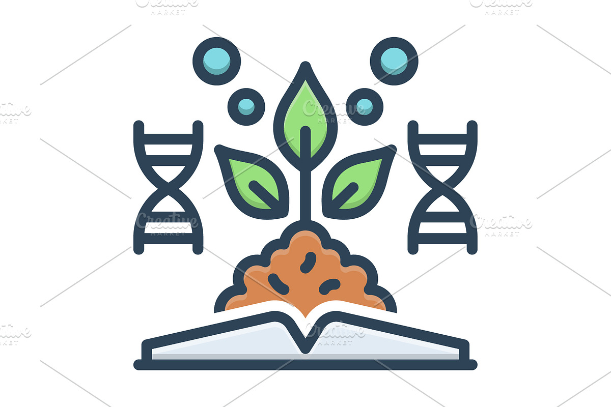 Biology dna color icon, a Duotone Icon by Creative priyanka