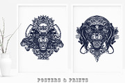 Black panthers tattoo, a Background Graphic by intueri (Thumbnail 9 of 12)