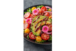 Meticulously stacked vegetables and, a Food & Drink Photo by ZinetroN