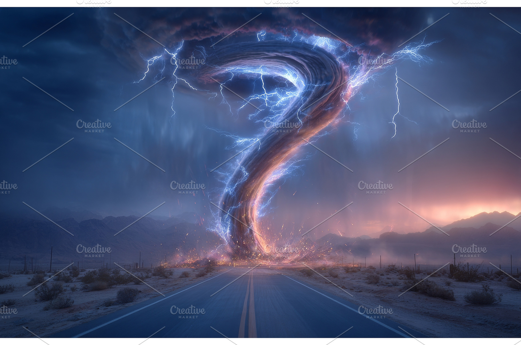 A powerful tornado twists through, a Nature Photo by ZinetroN