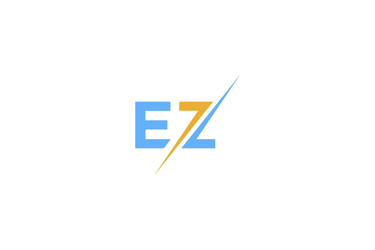 EZ initial logo, a Branding & Logo Template by ZHR Creative