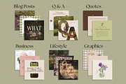The Romantic Social Media Bundle, a Social Media Template by The Flossy Finch (Thumbnail 11 of 22)
