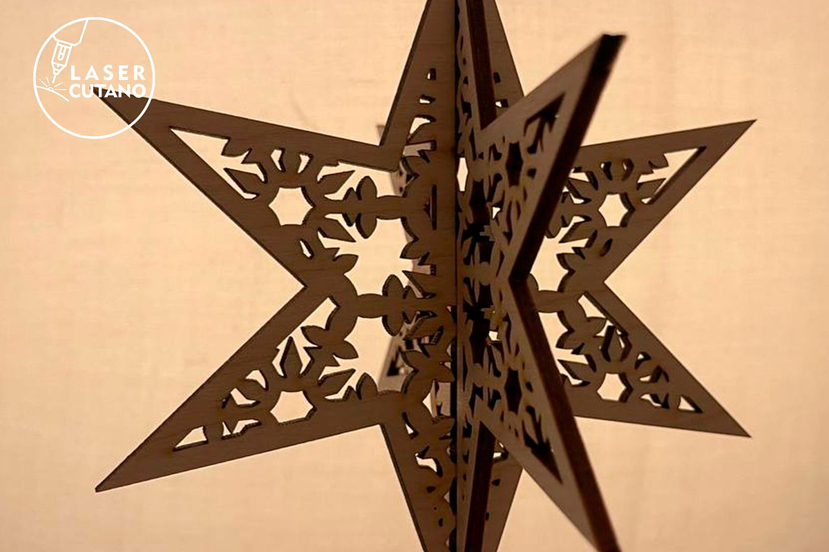 CHRISTMAS STARS Set, 3D Model Decor, a Templates & Theme by LaserCutano (Photo 6 of 6)