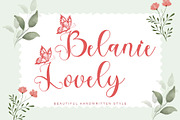 Belanie Lovely, a Handwritten Font by Yoga Letter (Thumbnail 1 of 6)