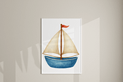 Boat Clipart Set, a Decorative Illustration by Pati Charm Studio (Thumbnail 7 of 8)