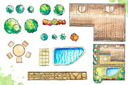 Landscape design set, a Decorative Illustration by AlexGreenArt (Thumbnail 7 of 7)