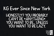 KG Ever Since New York, a Font by Kimberly Geswein Fonts (Thumbnail 3 of 3)