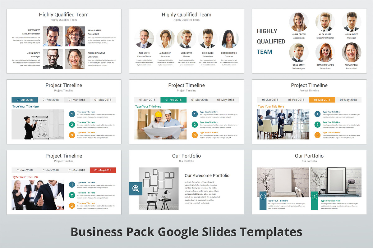 Business Pack Google Slides Bundle, a Presentation Template by GraphicStan (Photo 8 of 41)