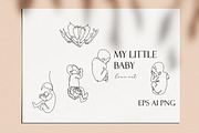 MY LITTLE BABY one line art, a Healthcare Illustration by velychko.ua (Thumbnail 3 of 8)
