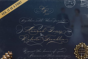 The Wedding Script & Invitation set, a Script Font by Blessed Print (Thumbnail 4 of 11)