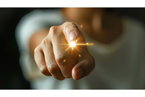 An entrepreneur points to a START, a Business Photo by ZinetroN