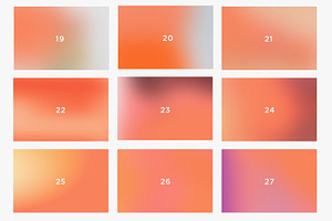 30 Electric Tangerine Gradients