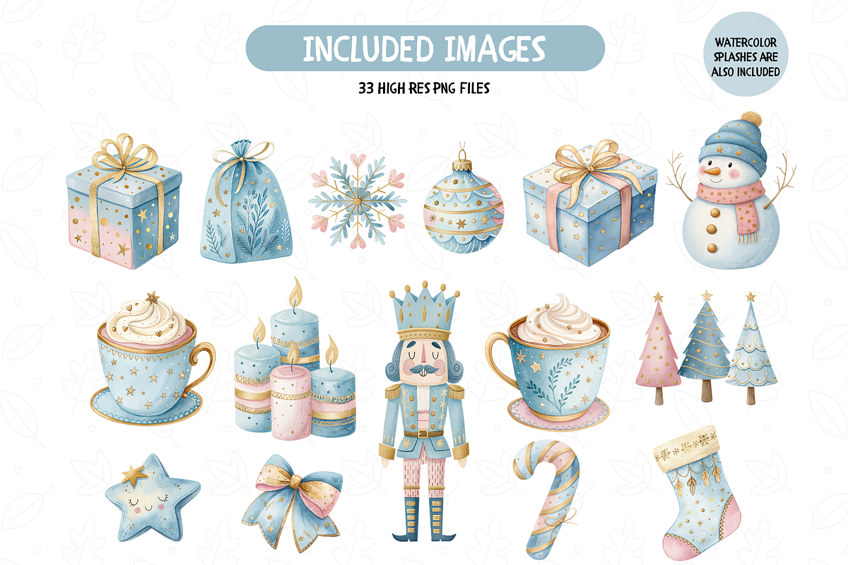 Pastel Winter Magic Clipart Set, an Illustration by TatiMockup (Photo 3 of 5)