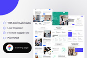 ETAM - Landing page design, an UI Kit Template by mz-studio (Thumbnail 1 of 5)
