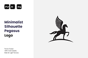 Minimalist Silhouette Pegasus Logo, a Branding & Logo Template by Luxury Logos (Thumbnail 1 of 4)