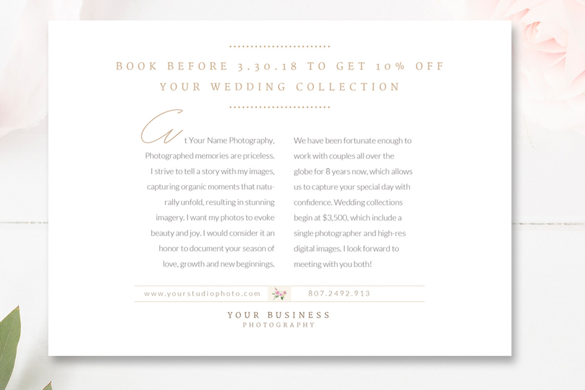 Photographer Flyer Design Template, a Flyer Template by By Stephanie Design (Photo 3 of 3)