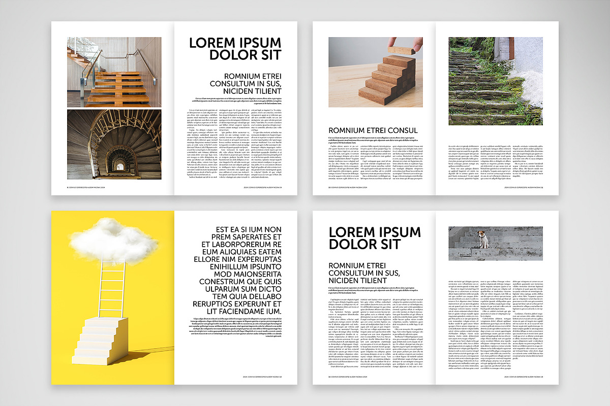 Magazine with a Simple Clear Desing