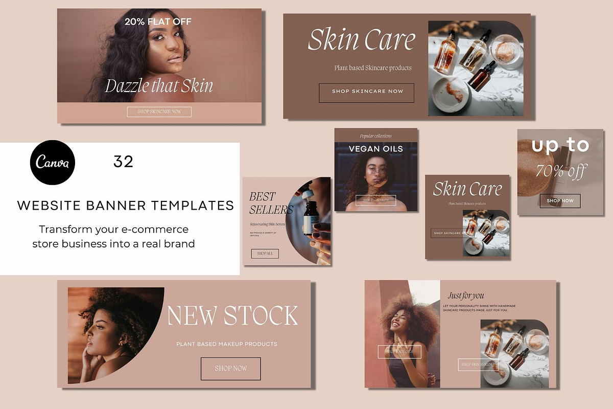 Website Banner Template Canva, a Websites & App Template by Deepa Template Studio (Photo 1 of 11)
