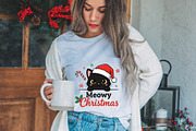 Meowy Christmas Png, Christmas Cat P, an Illustration by DreamPrint404 (Thumbnail 5 of 7)