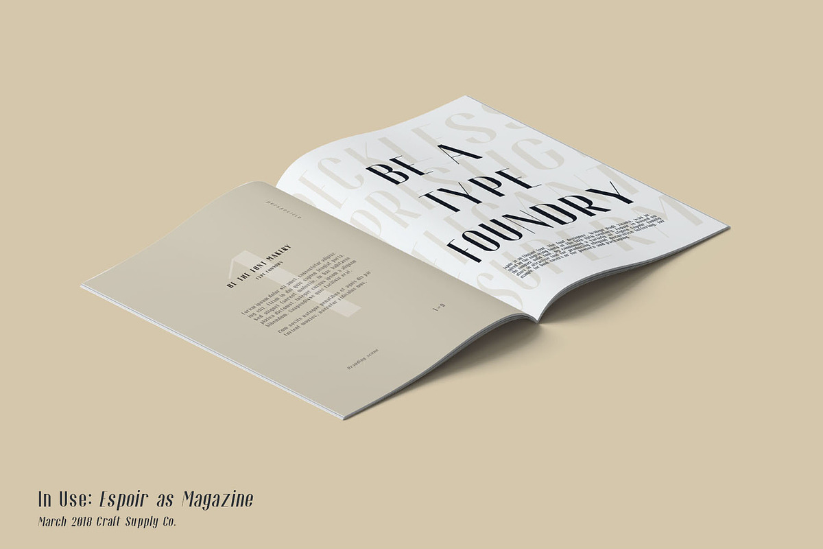 Espoir Font Family preview 5