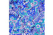 Shades of Blue Hand Drawn Pattern, a Decorative Illustration by Sharon Schwalbe (Thumbnail 1 of 2)