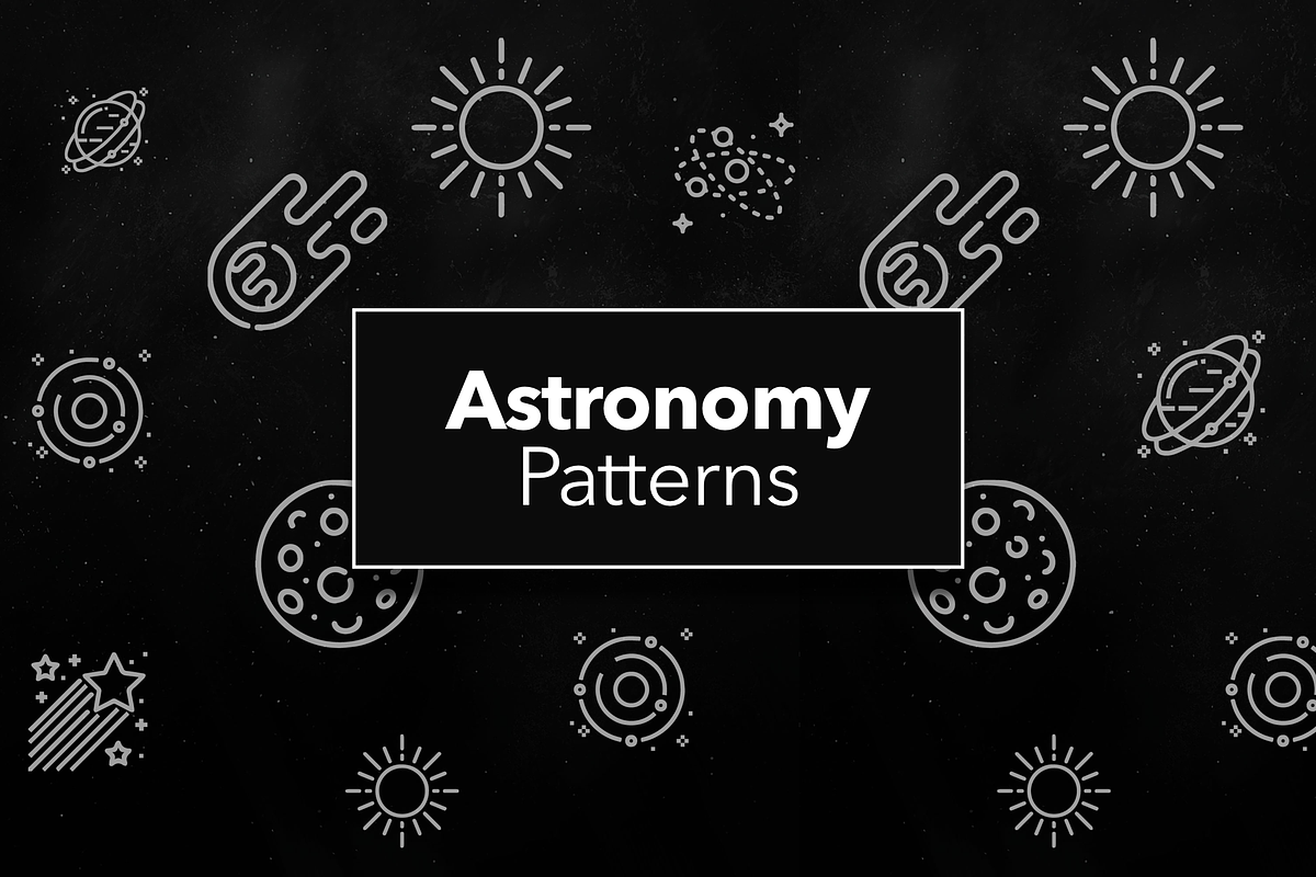 Astronomy and Space Patterns, a Pattern Graphic by CreativesCastle (Photo 1 of 4)