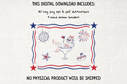 Fourth of July Clipart Bundle, a Seasonal Illustration by Fins and Fiction (Thumbnail 9 of 9)