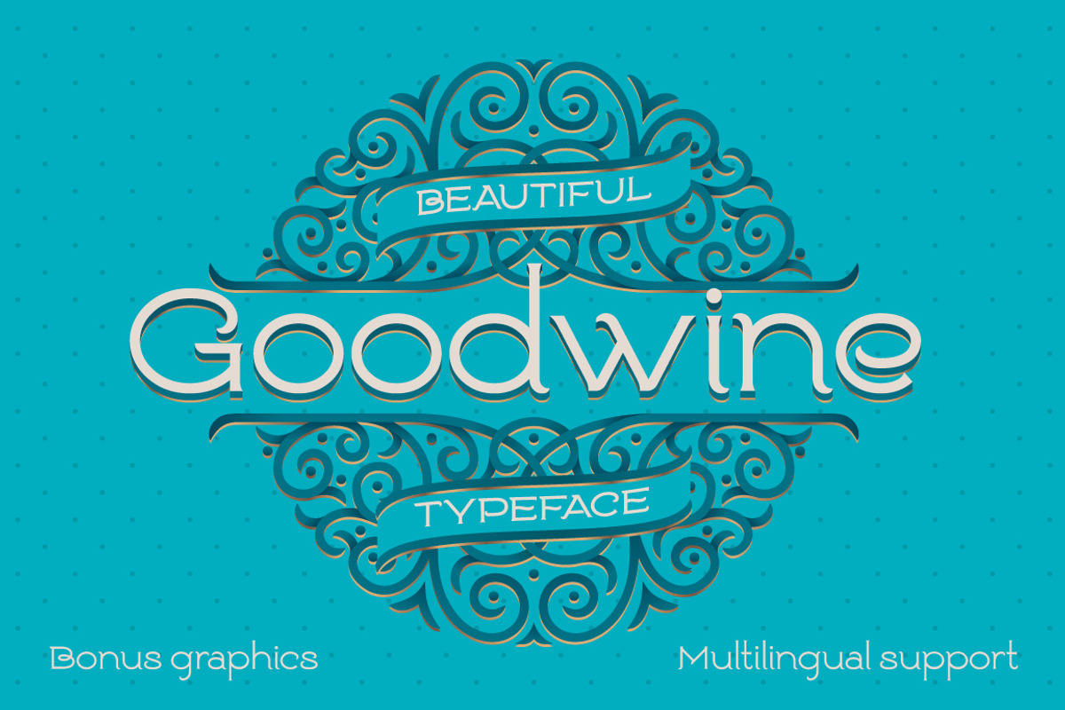 Goodwine Font, Label, Mockup