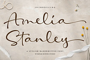 Amelia Stanley - Signature Script, a Script Font by Kotak Kuning Studio (Thumbnail 1 of 10)
