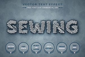 Thread - Editable Text Effect