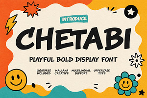 Chetabi Playful Bold Display Font