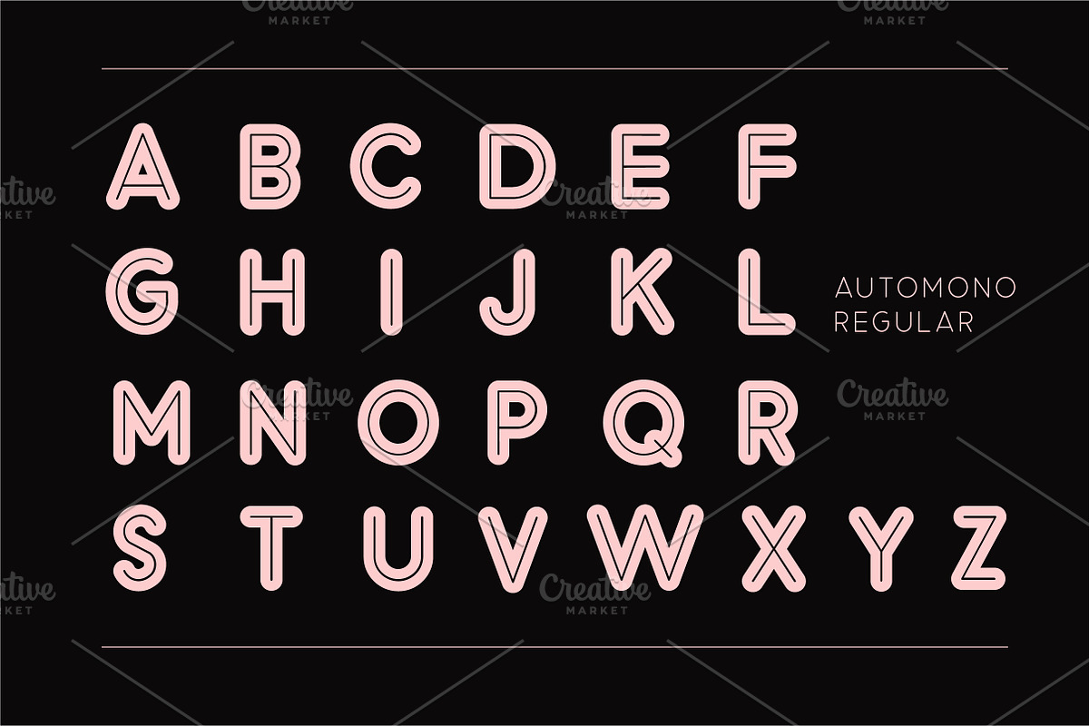 Automono Fonts preview 4