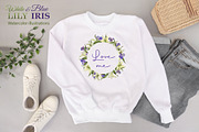 White Lily and Blue Iris set, a Decorative Illustration by L- design studio (Thumbnail 6 of 9)