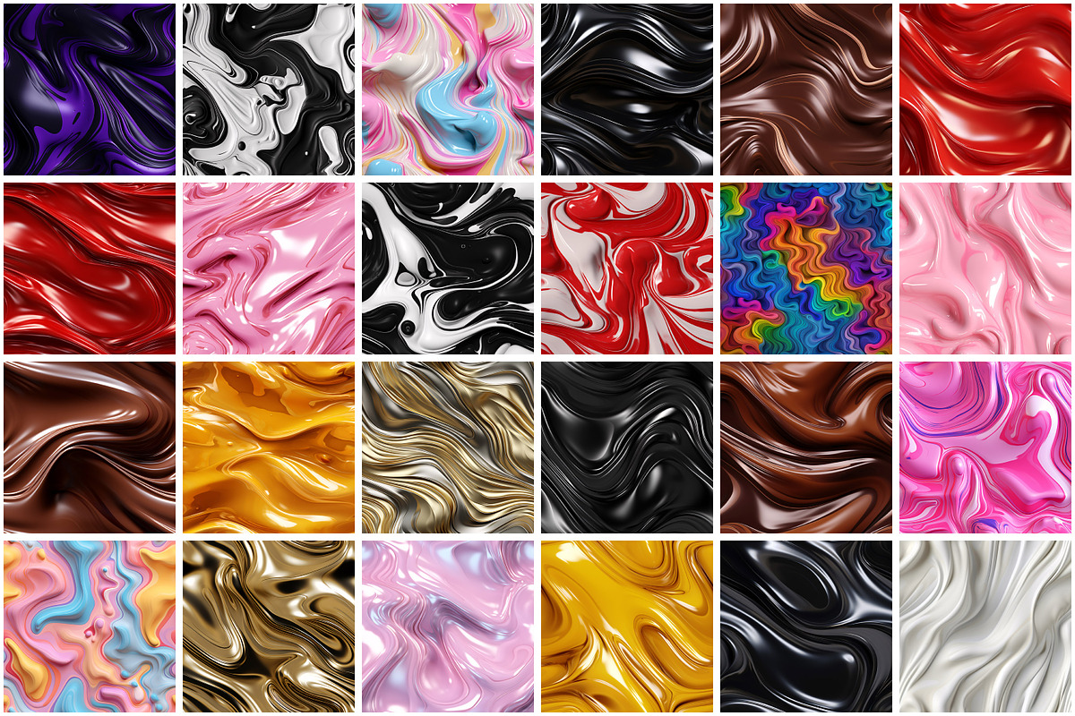 3D Liquid Seamless Pattern, a Pattern Graphic by Forhadx5 (Photo 5 of 21)
