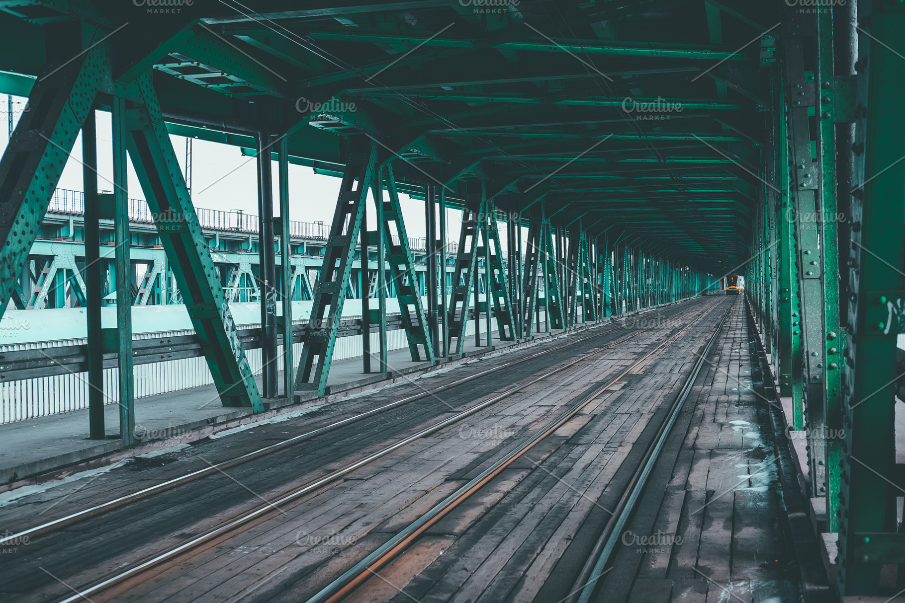 Tram on the bridge, a Transportation Photo by Valeryia P.
