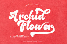 Archid Flower - Retro Handwritten