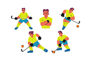 Character Hockey Man Vol 1 Doodle, a Sport Illustration by SLAB! Design (Thumbnail 2 of 3)