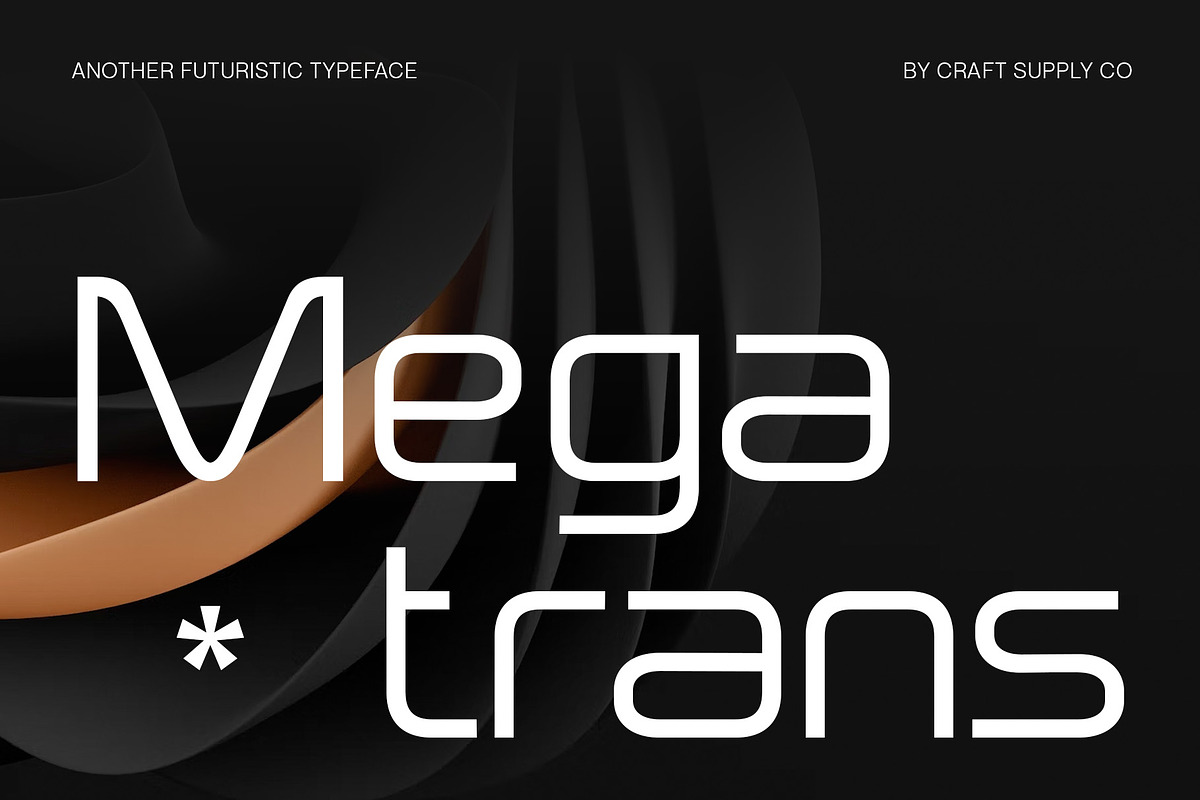Megatrans - Futuristic Font, a Sans Serif Font by Craft Supply Co. (Photo 1 of 8)