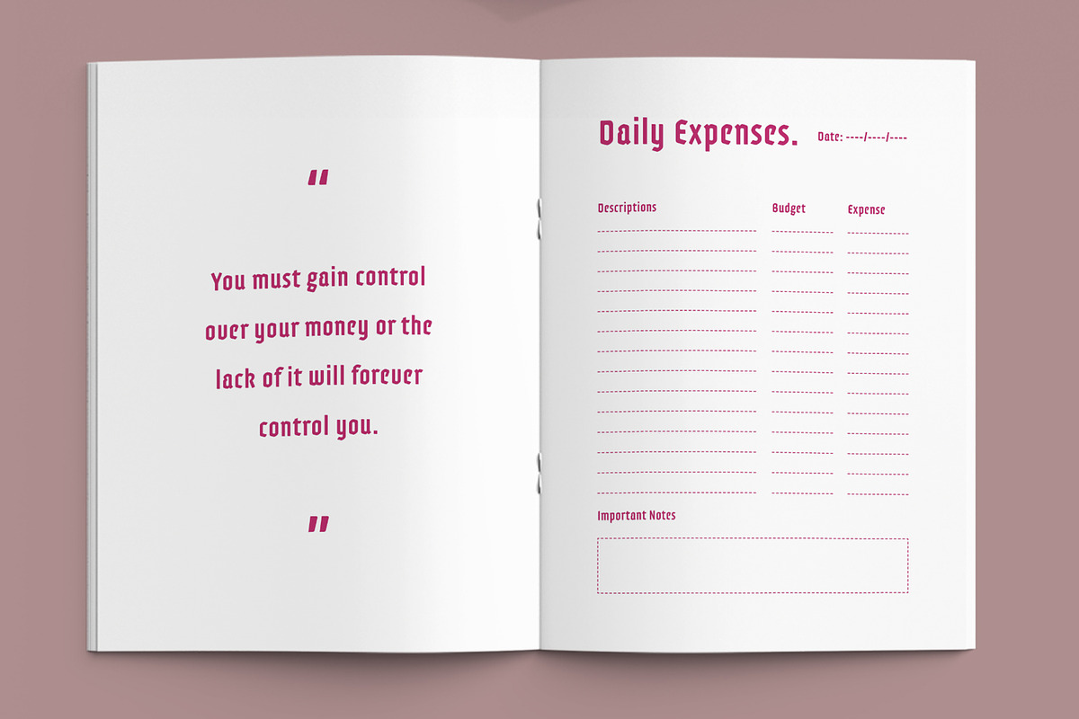 Smart Budgeting Financial Planner, a Stationery Template by ContestDesign (Photo 3 of 6)