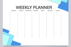 Weekly Schedule Planner Worksheet