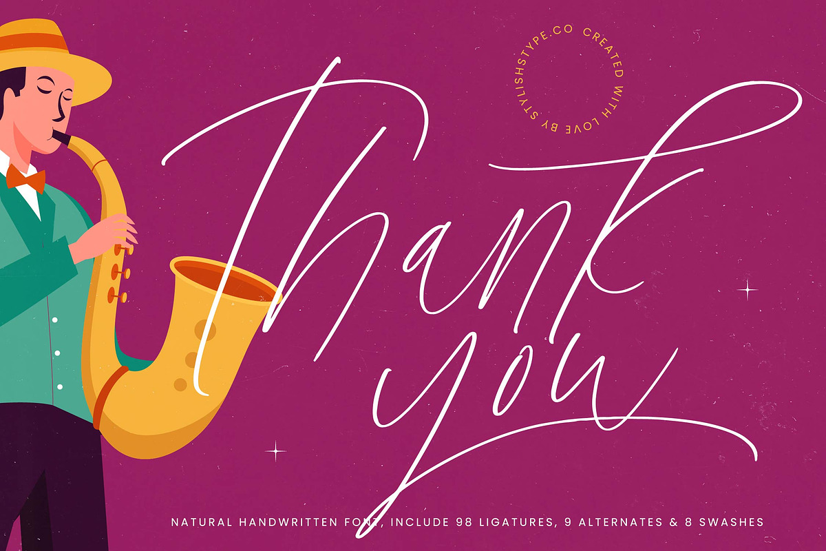 Melodies Sensation Natural Font, a Script Font by stylishtype.co (Photo 20 of 20)
