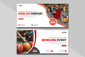 Bowling contest social media cover