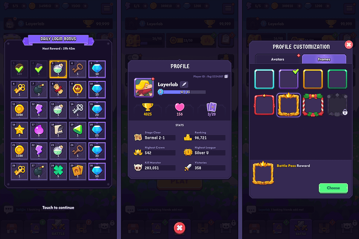 GUI Pro - Fantasy Hero, an UI Kit Template by LAYERLAB (Photo 13 of 29)