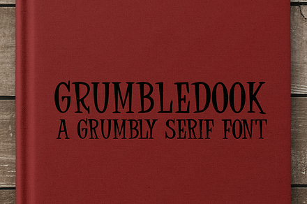 Grumbledook - a grumbly typeface