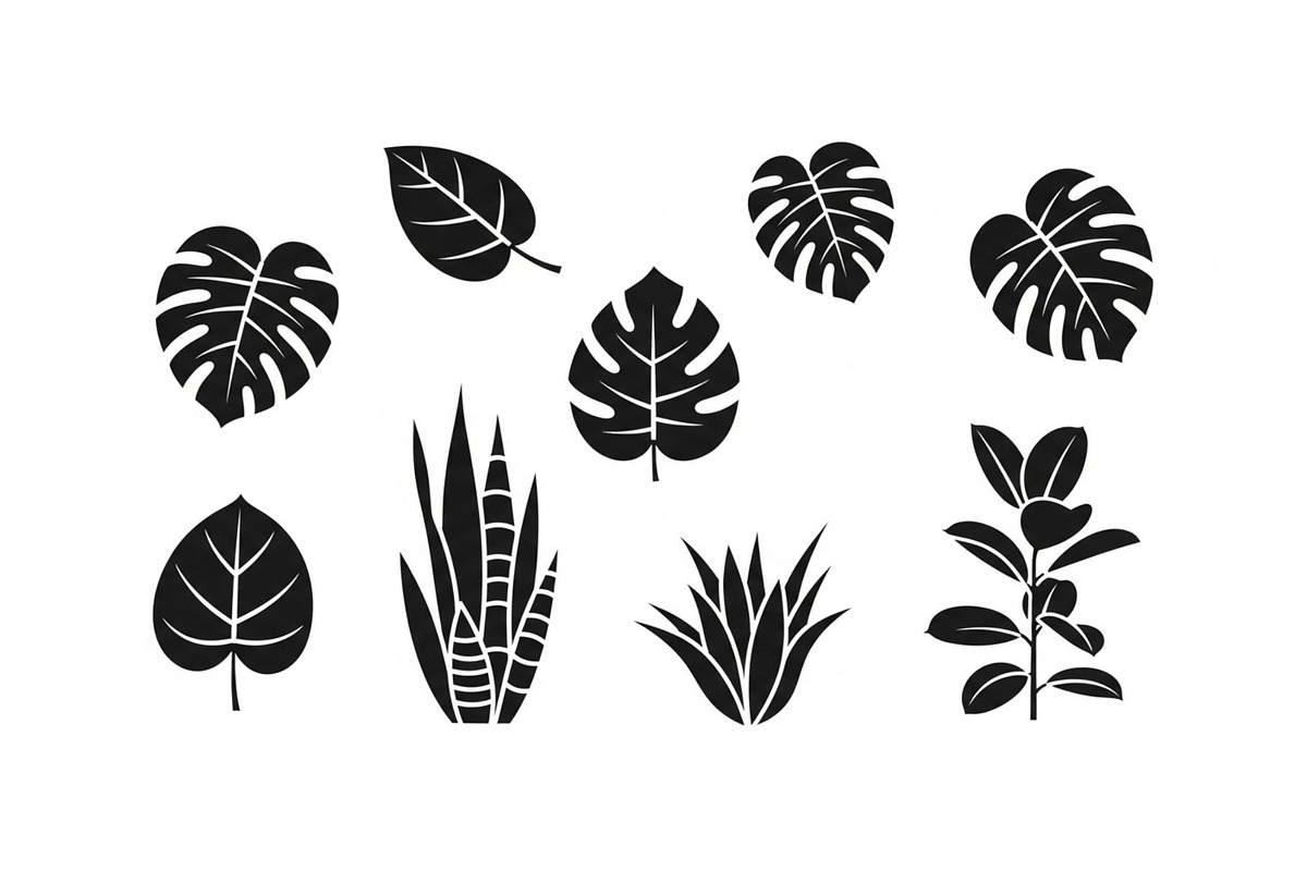 Minimal Botanical Leaf Silhouette Bu, an Illustration by Creativeshirt (Photo 3 of 51)