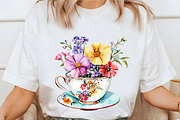Cottage Summer Floral Watercolor, an Illustration by designcity5 (Thumbnail 3 of 5)