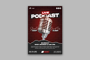 Podcast Talk Show Flyer Template, a Flyer Template by Saman Osama (Thumbnail 2 of 4)